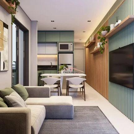 Imagem Apartamento Garden com 1 dormitório à venda, 48 m² por R$ 555.475,00 - Vila Guilhermina - Praia Grande/SP