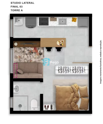 Imagem Apartamentos 2 dorm, Studios e 1 dormitório na Hípica próximo ao Desco