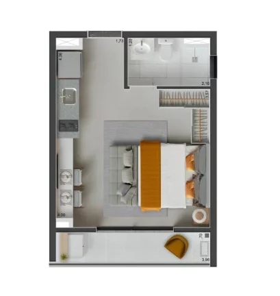 Imagem Apartamento com 2 Quartos à Venda, 61 m² em Vila Olímpia - São Paulo