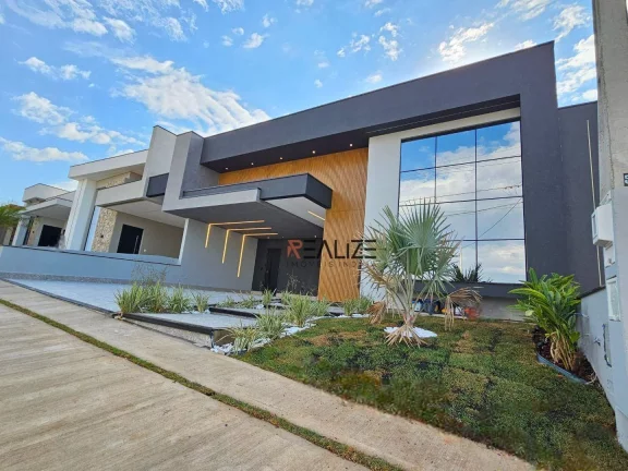 Imagem Casa térrea com 3 suíte e escritório à venda, 227 m² por R$ 1.820.000 - Condomínio em Indaiatuba/SP