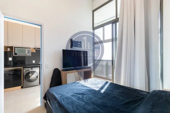 Imagem Apartamento à venda em Moema, São Paulo-SP: 1 quarto, 1 sala, 1 banheiro, vaga de garagem e 39m² de área. Venha conferir!
