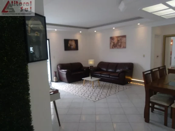 Imagem Cobertura à venda em Praia Grande-SP, bairro Ocian: 2 quartos, 2 suítes, 2 salas, 2 vagas, 180m². Venha conferir!