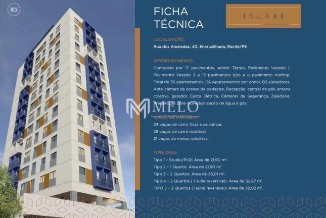 Imagem Oportunidade na ENCRUZULHADA: 21,90m²studio, 01vaga...