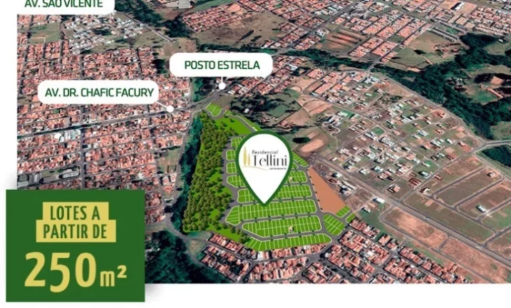 VENDE-SE LOTE DE ESQUINA NO RESIDENCIAL TELLINI