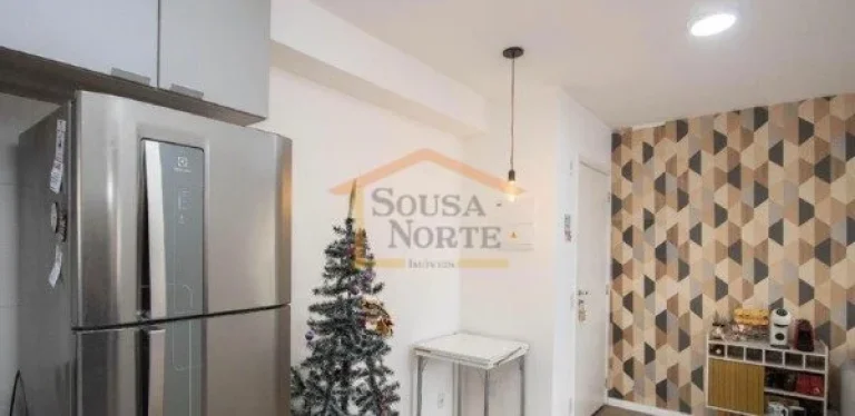 Imagem Apartamento com 46 m² de área útil, 2 dormitórios, sala para dois ambientes, varanda, cozinha co...