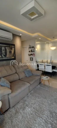 Imagem Apartamento com 3 quartos sendo 1 suíte, com área 77m², varanda , 2 vagas, garagem coberta , sol ...