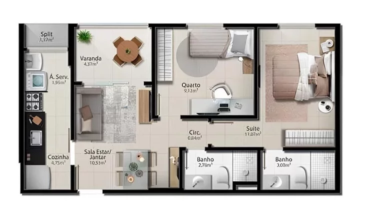 Imagem APARTAMENTO RESIDENCIAL em Vitória - ES, Jardim Camburi
