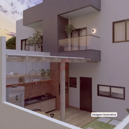 Imagem SOBRADO com 3 dormitórios à venda com 163m² por R$ 850.000,00 no bairro Vargem Grande - PINHAIS / PR