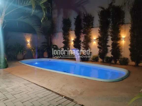 Imagem Sobrado moderno à venda no jardim vitória em cambé com piscina churrasqueira,sacada, armários planejados.