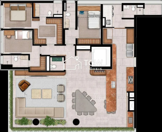 Imagem Apartamento à venda no bairro Indianópolis - São Paulo/SP, Zona Sul