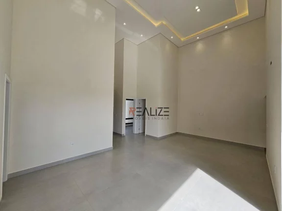 Imagem Casa térrea moderna com escritório e 3 suítes à venda, 195 m² por R$ 1.640.000 - Condomínio Fechado - Indaiatuba/SP