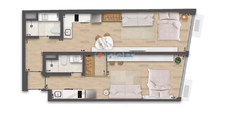 Imagem Apartamento à venda 2 Quartos 65.66M Copacabana Rio de Janeiro - RJ | Be in Rio Tonelero