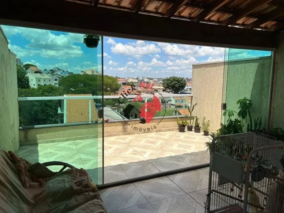 Imagem Cobertura 80m2, 2 dorms ,varanda churrasq , 2 vagas , Vila Linda, Santo André