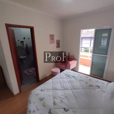 Imagem Sobrado com 3 Quartos para Alugar, 128 m² em Jardim - Santo André