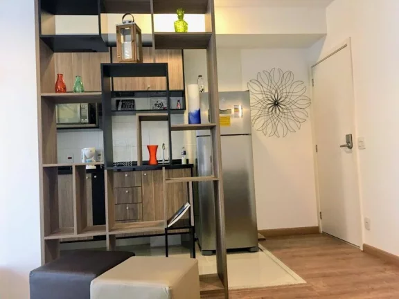 Imagem Flat para venda possui 50 metros quadrados com 1 quarto em Santo Amaro