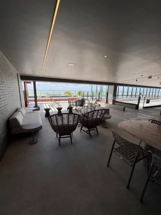 Imagem Apartamento frente mar, pé na areia com varanda/sacada gourmet e vista para o mar da praia do Bessa -CO0351