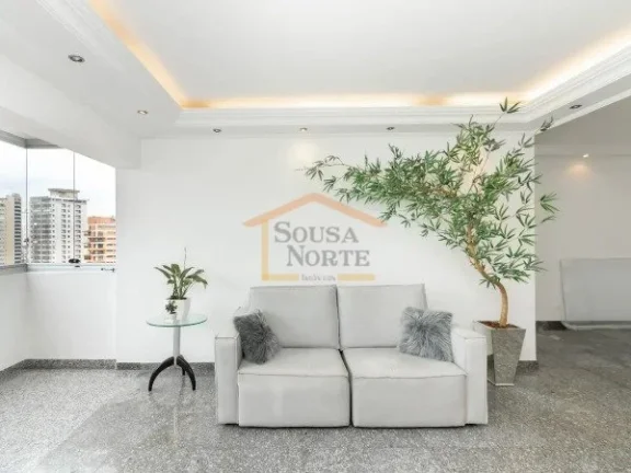 Imagem Apartamento com 158m², possui 3 dormitórios, sendo 1 suíte, 3 banheiros, sala ampla para dois amb...