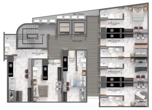 Imagem Apartamento Garden à venda, 22 m² por R$ 376.885,00 - Tambaú - João Pessoa/PB