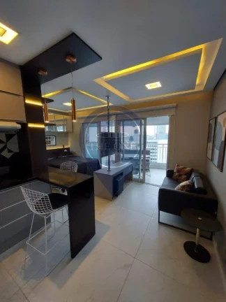 Imagem Studio de alto padrão em Pinheiros, SP: 1 quarto, 1 banheiro, 1 vaga de garagem, 37m² de área. Alugue já!
