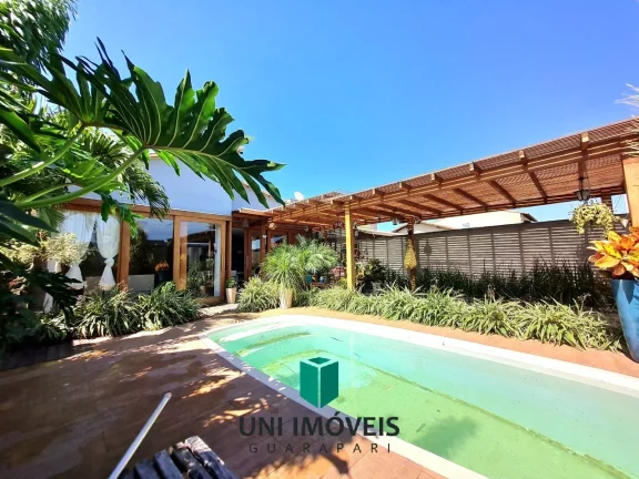 Imagem Excelente casa de 3 quartos com suíte á venda com lazer exclusivo em condomínio fechado - Guarapari