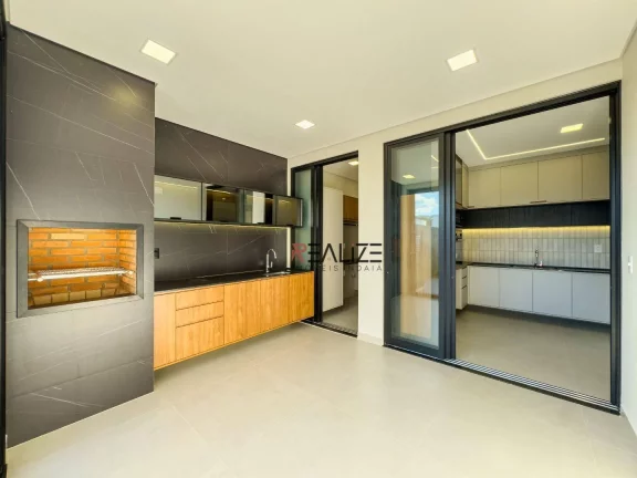 Imagem Casa moderna com 3 suítes e escritório à venda, 194 m² por R$ 1.790.000 - Condomínio London Park - Indaiatuba/SP