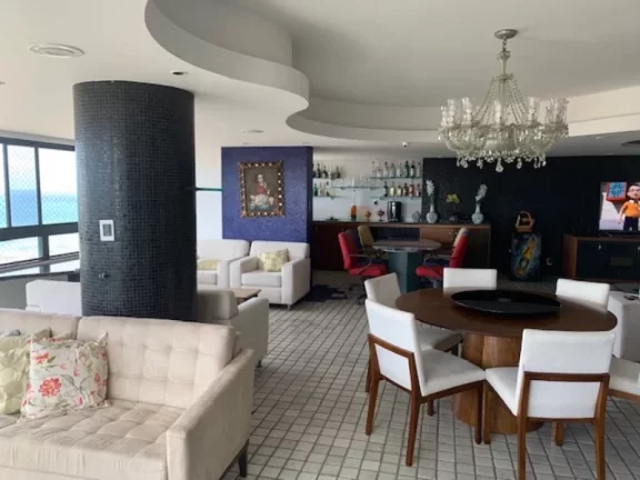 Imagem CONFORTÁVEL APARTAMENTO C/ 325m2 NO COBIÇADO CONDOMÍNIO MANSÃO DO ATLÂNTICO -RUA DE ACESSO LOCAL NO MELHOR DO RIO VERMELHO - VISTA MAR- R$1.950.000,00