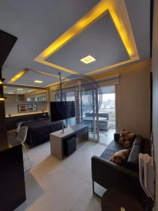 Imagem Studio de alto padrão em Pinheiros, SP: 1 quarto, 1 banheiro, 1 vaga de garagem, 37m² de área. Alugue já!
