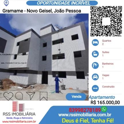 Apartamento à venda Novo Geisel-Gramame, João Pessoa/PB
