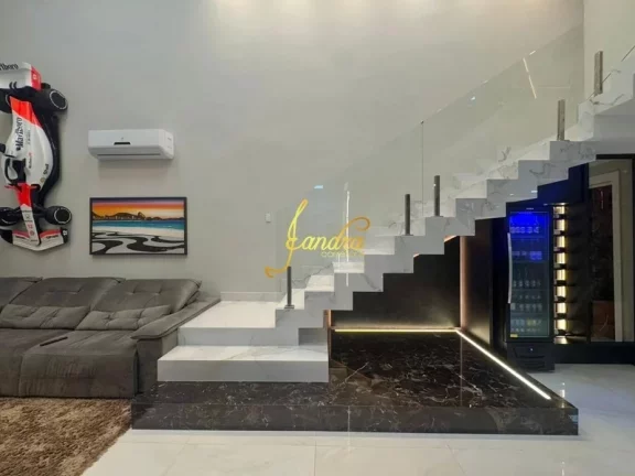 Imagem Sobrado no Sunset com 04 suítes, piscina e placa solar