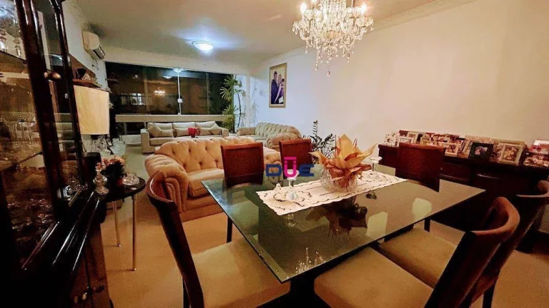 Imagem Apartamento com 3 dormitórios para alugar, 147 m² por R$ 6.500,00/mês - Gonzaga - Santos/SP