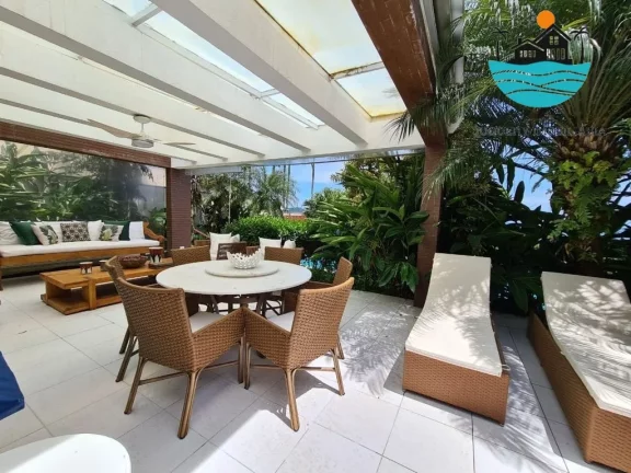 Imagem Casa a Venda em Juquehy Frente ao Mar, Aluguel Mas 12 pessoas, com 5 Suítes, vista ao mar, 350m² de área construída | Juquehy Imobiliária