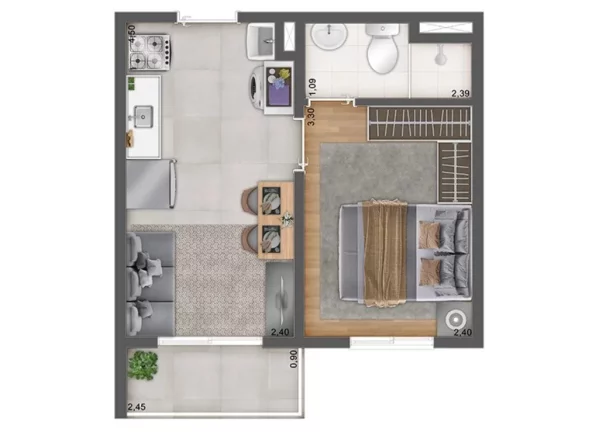 Imagem Comprar apartamento em Penha São Paulo SP, apartamento com 1 quarto em Penha São Paulo SP