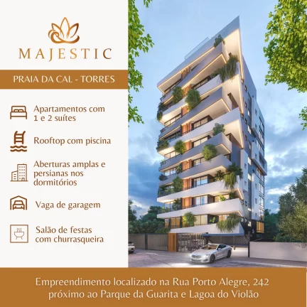 Imagem Apartamento à venda em Torres, Praia da Cal, com 2 quartos, 67,88m²