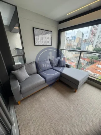 Imagem Apartamento para locação em Higienópolis, São Paulo-SP: 1 quarto, 1 suíte, 2 salas, 1 banheiro, 1 vaga de garagem, 55m².