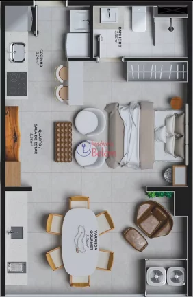 Imagem Imóveis Belém vende Skye Tower Studio de 39m² no Umarizal Imagem Imóveis Belém vende Skye Tower Studio de 39m² no Umarizal