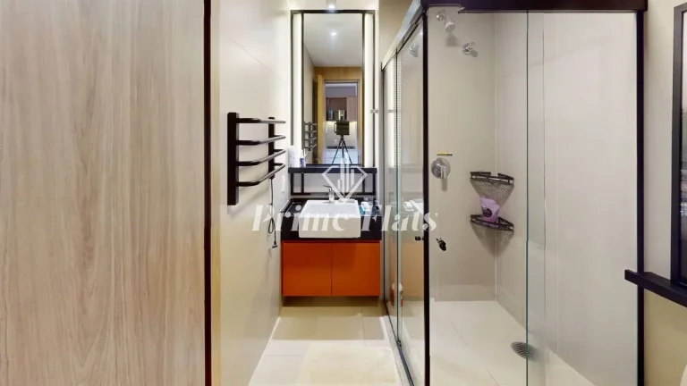 Imagem Flat disponível para locação no VHouse Faria Lima, com 46m², 1 dormitório e 1 vaga