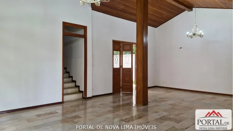 Imagem Casa a venda no condomínio Ipê da Serra, casa com armário e área de lazer com piscina. Venha conhecer no Portal de Nova Lima Imóveis - 31.98511-8000