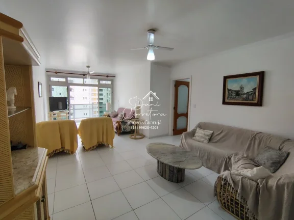 Imagem Apartamento de 3 quartos com suíte na Pitangueiras, Guarujá-SP: 134m², 2 salas, 3 banheiros e 1 vaga de garagem!