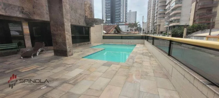 Imagem Apartamento com 1 dormitório à venda, 45 m² por R$ 295.000,00 - Tupi - Praia Grande/SP