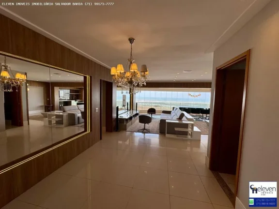 Imagem APARTAMENTO NO HEMISPHERE 360° PITUAÇU - 4 SUÍTES COM 200M2, NA MELHOR TORRE, VISTA MAR, FRONTAL,PORTEIRA FECHADA,