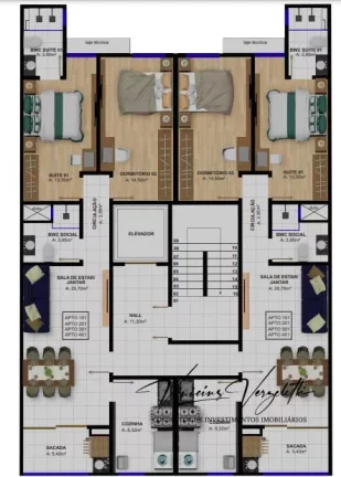 Imagem Apartamento 2 dormitórios para Venda em Camboriú / SC no bairro São Francisco de Assis