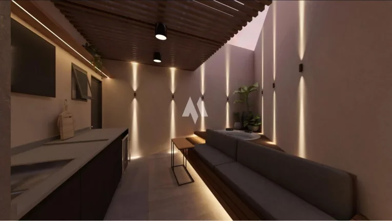 Imagem Casa Sobreposta Alta com piscina no Embaré em Santos