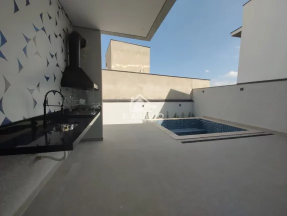 Imagem Casa em condomínio fechado à em Sorocaba-SP! Casa nova com 3 suítes, piscina e área gourmet