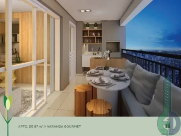 Imagem Apartamento de luxo no Jardim, Santo André-SP com 3 quartos, 3 suítes, 2 banheiros, 2 vagas de garagem e 120,00 m² de área no Condomínio Cidade Viva.