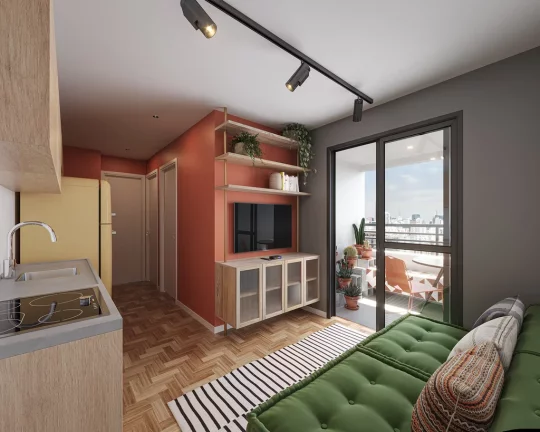 Imagem Apartamento à venda em São Paulo, Santa Cecília, com 1 quarto, 24m2 Imagem Apartamento à venda em São Paulo, Santa Cecília, com 1 quarto, 24m2