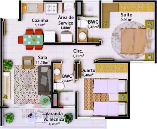 Imagem Apartamento 3 dormitórios para Venda em Teresina, Planalto Uruguai, 3 dormitórios, 1 suíte, 2 banheiros, 2 vagas
