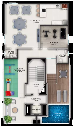 Imagem Apartamento na planta com 2 suítes e 1 vaga de garagem em Camboriú