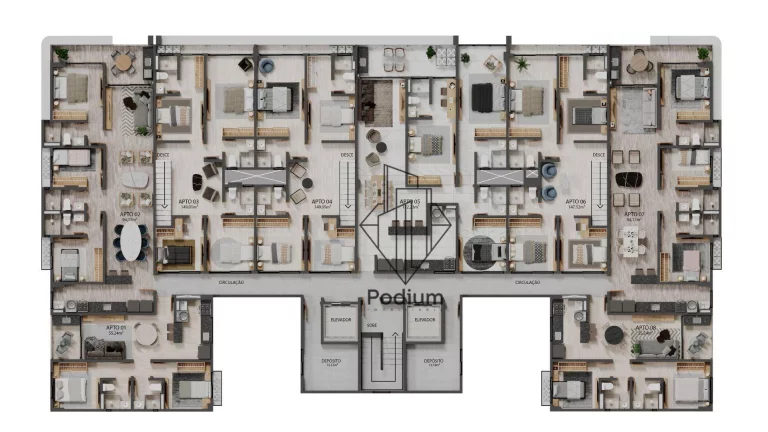 Imagem Apartamentos Duplex com varanda / sacada gourmet e Jacuzzi privativa a 200m da praia de Camboinha / Cabedelo - AP2007