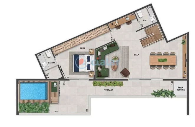 Imagem Cobertura Duplex à venda 3 Quartos 2 Suites 2 Vagas 200.4M Tijuca Rio de Janeiro - RJ | Ornato Tijuca