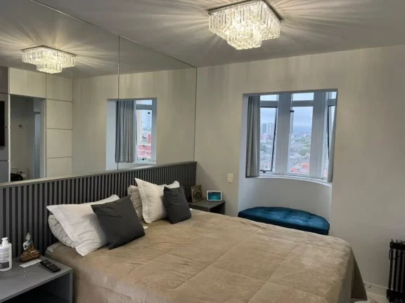 Imagem Apartamento de luxo no coração de Santo André-SP: 3 quartos, 3 suítes, 4 banheiros, 2 vagas na garagem, 115m²! Confira agora no Condomínio Paris Santo André!